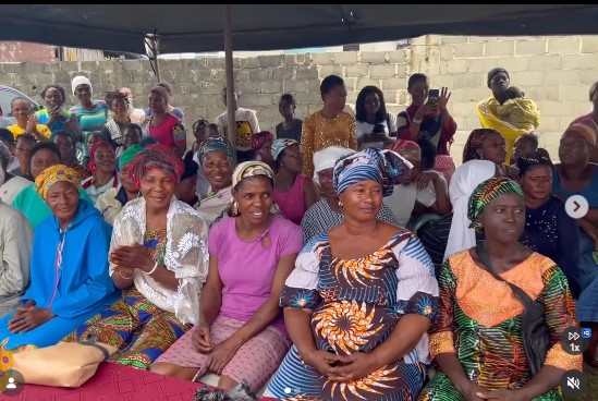 Community women seated together at a foundation gathering